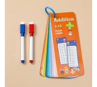 1 Set Beginners In 1-12 Mathematical Calculations Self Test Training Flash Card, Maths Fact Learning Tools For Primary School Montessori