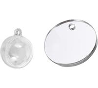 1 Set Betta Fish Training Mirror, 5cm Clear Floating Aquarium Decor for Fish Exercise, Aquarium Decor Floating