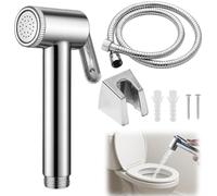 1 Set Bidet Shower, Muslim Shower for Toilet Spray, Handheld Bidet Spray for Toilet UK, Handheld Douche Sprayer with 1.5M Hose and Valve Adapter, Personal Hygiene and Cleaning