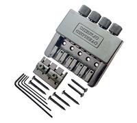 1 Set Black 4 String Headless Bass Guitar Bridge System Electric Bass Parts