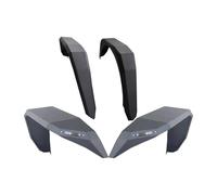 1 Set Black Aluminum Alloy Fender Flares 4PCS For Jeep For Wrangler JL 2018+ JL1143 KCRTQNS