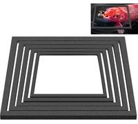 1 Set Black Lightweight Pcs Fish Feeding Rings Set, 5 Sizes Floating Aquarium Plant Corral, Feeder Rings for Fishs Tank