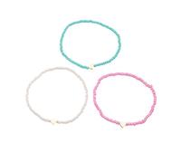 1 Set Bohemia Summer Colorful Rice Beads Heart Beads Ankle For Women Boho Ocean Barefoot Beach Leg Bracelet Anklet Set Female Nice and Deft