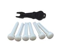 1 Set Bone Bridge Pins String Instrument Accessories Guitar Bridge Pins String Guitar Parts Bone Texture Fittings