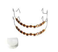 1 Set Brackets Falsos Para Dientes,Braces Kit with Brackets & Wire, for Dental Students & Orthodontic Practice,Brackets Para Dientes (Orange)