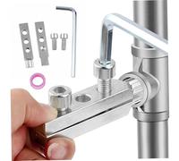 1 Set Broken Pipe Extractor Tool Set 1/2 & 3/4 Inch, Rust-Resistant Metal Extractor for Stripped Screws, Pipe Threads and Broken Fasteners Removal.