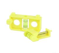 1 Set Bubble Level for Compound Bow String Alignment with Compact Design for On-The-Go Equipment Tuning (Yellow)