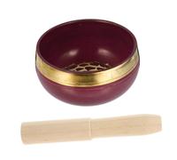 1 Set Buddha Sound Bowl Buddha Sound Bowl Yoga Meditation Bowl Meditation Singing Bowl Sanskrit Sound Buddhist Bowl Chanting Bowl Healing Sound Bowl Music Bowl Set Wood Purple