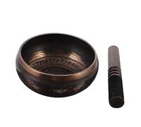 1 Set Buddha Sound Bowl Desktop Decorations Meditation Bowl Meditation Singing Bowl The Gift Mini Gifts Music Gifts Tibetan Buddhist Bowl Buddhism Supply Copper Bowl Wood Yoga