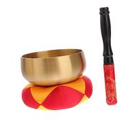 1 Set Buddha Sound Bowl Zen Tibetan Singing Bowls Suit Tools for Hand Meditation Music Bowl Home Tools Chakra Healing Sing Bowl Female Gifts Copper Bowl Set Child Brass