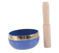 1 Set Buddhist Music Sound Bowl Meditation Bowl Blue Singing Bowl Decor Prayer Bowl Chakra Bowls Zen Bowl Meditation Sound Bowls Buddha Supply Yoga Colorful Bowl Metal