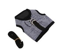 1 Set Bunny Vest Rabbit Harness Leash Harness Leash for Rabbit Bunny Harness Leash Rabbit Suit and Leash Bunny Stripe Ha (Black S)