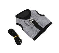 1 Set Bunny Vest Rabbit Harness Leash Harness Leash for Rabbit Bunny Harness Leash Rabbit Suit and Leash Bunny Stripe Ha (Black L)