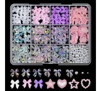 1 Set Butterfly Nail Decoration Safe Resin Nail Decoration Charms Nail for Home or Salon Party Art Ideas Creative Nail Art