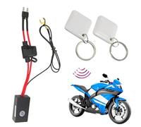 1 Set Car Immobilizer System - Anti-Theft System, Car Alarm System | Anti Security System with Double 12v, Motorcycle Alarm System Kit Way Remote Control Waterproof for Motorbike Scoote