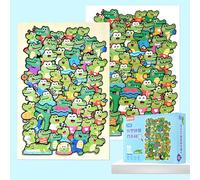 1 Set Children's Creative Toys Difficulty Brain Burning Wood Special-shaped Animal Cat Bear Puzzle Building Block Gift