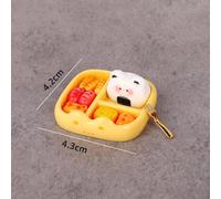1 Set Children's Pretend Play Toy Miniature Simulation Rice Ball Meal Playset Cute Creative Decoration Realistic Portable Bento Food Model