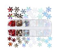 1 Set Christmas Accessories for Kids/Adults Relieve Stress Supplies Christmas Nail Sequins Atmosphere Cultivate Sequins for