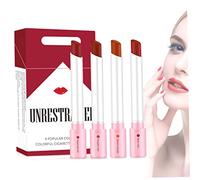 1 Set Cigarette Matte Lipstick Set 4 Colors Make up Velvet Cosmetic Moisturizer Smooth Lipstick Long Lasting Easy to Color Makeup Lipstick.