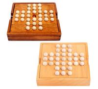 1 Set Classic Wooden Board Games Single Chess Peg Move Independently Cognitive Ability Toy Single Chess Pieces Only
