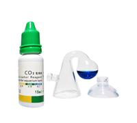 1 Set Co2 Drop Checker Simple Quick Accurate Co2 Aquarium Kit with Solution & Suction Cups Fish Tank Accessories C02 Detector Aquarium Kit Drop Checker for