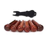 1 Set Cocobolo Wood Bridge Pins Guitar Strings Fixed Cones Guitar Strings Fixed Pins Guitar String Nails Wood Texture