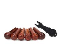 1 Set Cocobolo Wood Bridge Pins Guitar Strings Fixed Cones Guitar Strings Fixed Pins Guitar String Nails Wood Texture