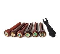 1 Set Cocobolo Wood Bridge Pins Guitar Strings Fixed Cones Guitar Strings Fixed Pins Guitar String Nails Wood Texture