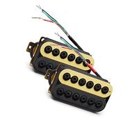1 Set Colorful Adjustable Metal Double Coil Electric Guitar Pickups Humbucker Pickup Replacement Parts Pickup-Set For Electric Guitars (Color : 02)