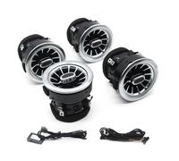 1 Set Compatible With Mercedes-Benz V-Class W447 2014-2020 Front LED Turbine Air Vent Ambient Light Kit Replacement 3/64 Color(Carbon fibre d)