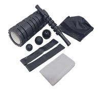 1 Set Complete Yogas Accessories Foam Rollers Ball with Storage Bag Easy Carrying Design Suitable for Homes Gym Use Stretching Drum Spume Set Presentation Stretching with Massage