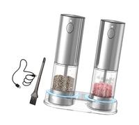 1 Set Cooking Device Grinding Box for Dark Pepper Crystal Salt and Other Seasonings with Changeable Texture Efficient Charging Grinder