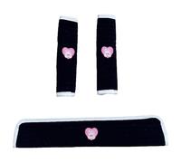 1 Set Cotton Burp Fabric Teething Bib Multifunctional Pram Strap Armrests Cover Baby Pram Drool Bib Saliva Towel Small Strengthening Cushion Pad