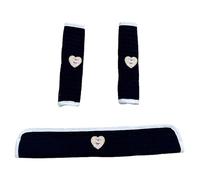 1 Set Cotton Burp Fabric Teething Bib Multifunctional Pram Strap Armrests Cover Baby Pram Drool Bib Saliva Towel Small Strengthening Cushion Pad