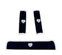 1 Set Cotton Burp Fabric Teething Bib Multifunctional Pram Strap Armrests Cover Baby Pram Drool Bib Saliva Towel Small Strengthening Cushion Pad