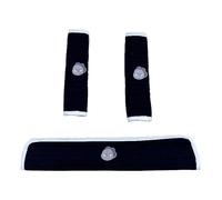 1 Set Cotton Burp Fabric Teething Bib Multifunctional Pram Strap Armrests Cover Baby Pram Drool Bib Saliva Towel Small Strengthening Cushion Pad