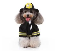 1 Set Cute Dog Costumes Dog Firefighter Outfit Roleplay Costume Halloween Costume Pet Costume Tiny Clothes Dreses Firefighter Uniform Shape Clothes Alternative Vest