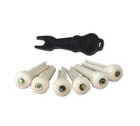1 Set Delicate Guitar Bridge Pins Guitar String Pegs String Guitars Part Guitars Replacement Bridge Pins Bone Texture