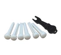 1 Set Delicate Guitar Bridge Pins Guitar String Pegs String Guitars Part Guitars Replacement Bridge Pins Bone Texture