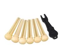 1 Set Delicate Guitar Bridge Pins String Pegs String Guitars Part Guitars Replacement Bridge Pins Bone Texture Accessories