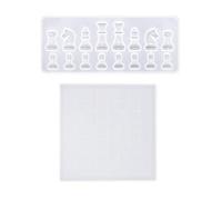 1 Set DIY Chess Board Crystal Epoxy Resin Mold Chess+Checkerboard Silicone Mould,Epoxy Resin for Molds