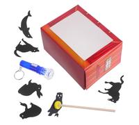 1 Set DIY Educational Shadow Puppets Kit for Traditional Handheld Puppets Theater for Interactive Storytelling and Engaging Science Craft Activity