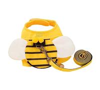 1 Set Dog Leash Pet Vest Harness with Leash Puppy Harness and Leash Dog Harness Dog Mesh Vest Harness Leash for Medium D (Yellow 24X22CM)