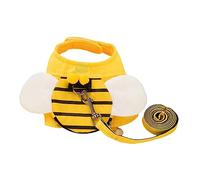 1 Set Dog Leash Puppy Harness with Leash Pet Vest Harness with Leash Dog Harness Dog Mesh Vest Harness Puppy Vest Harnes (Yellow 23X21CM)