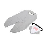 1 Set Dog Suit Dog Wedding Bandana Dog Tie Shirt Gentle Dog Wedding Suit Small Dog Outfits Pet Dogs Formal Tuxedo Tie up (Grey XXL)