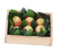 1 Set Dollhouse Miniature Fruit Crates: 1:12 Wood Kitchen Vegetable Box with Fruit Model - Rustic Country Kitchen Decor - Cottage Core Display Accessories