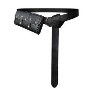 1 Set Double Clasp Medieval Belt Set with Portable Waist Bag Historical Reenactment Gear Faux Leather Design Adjustable Medieval Pouch