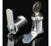 1 Set Drawer Cabinet Cam Lock Mail Box Locker Cupboard Door Tongue Locks with 2 Key Safe Hardware Accessories 3cm in Length 4.7cm*2.3cm