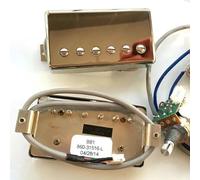 1 Set Electric Guitar Humbuckers With Professional Wiring Harness For Gib BB1 BB2 BB Series Nickel Cover Silver