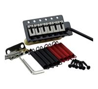 1 Set Electric Guitar Tremolo Bridge Brass Saddle & Brass base & Spring For ST Guitar GG1001(BK)